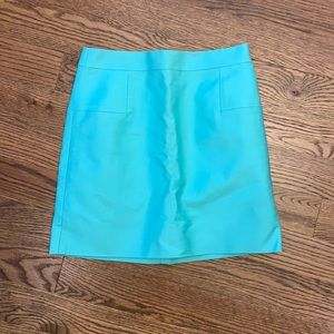 EUC J Crew Mint Green Skirt; Size 4